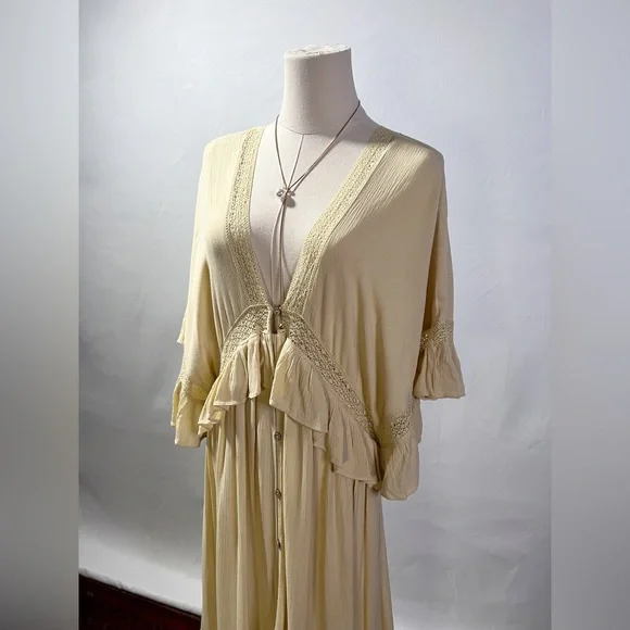 Free People Paradiso Maxi Dress XS Oversized - Picture 4 of 5